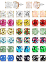 Load image into Gallery viewer, Glitter Stud Earrings