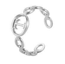 Load image into Gallery viewer, Initial Ring Silver