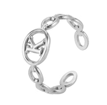 Load image into Gallery viewer, Initial Ring Silver