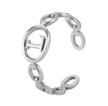 Load image into Gallery viewer, Initial Ring Silver