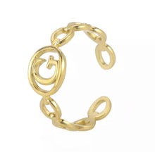Load image into Gallery viewer, Initial Ring Gold
