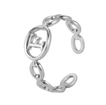 Load image into Gallery viewer, Initial Ring Silver