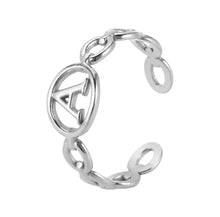 Load image into Gallery viewer, Initial Ring Silver