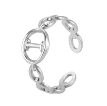 Load image into Gallery viewer, Initial Ring Silver