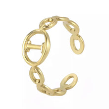 Load image into Gallery viewer, Initial Ring Gold