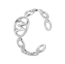 Load image into Gallery viewer, Initial Ring Silver