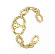 Load image into Gallery viewer, Initial Ring Gold
