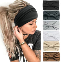 Load image into Gallery viewer, Wide Knotted Stretchy Headband