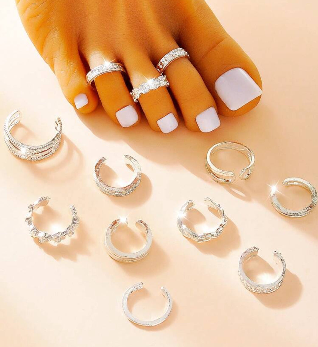 Silver Toe Rings