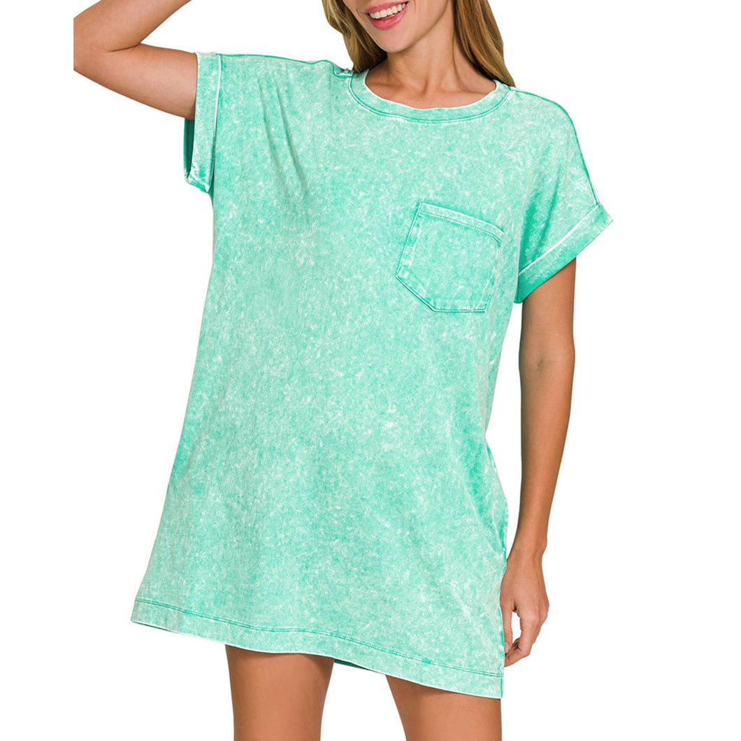 Mineral Wash T-Shirt Dress