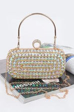 Load image into Gallery viewer, Gold AB Fancy Stone Party Clutch
