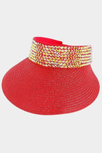Load image into Gallery viewer, Bling Studded Visor Hat
