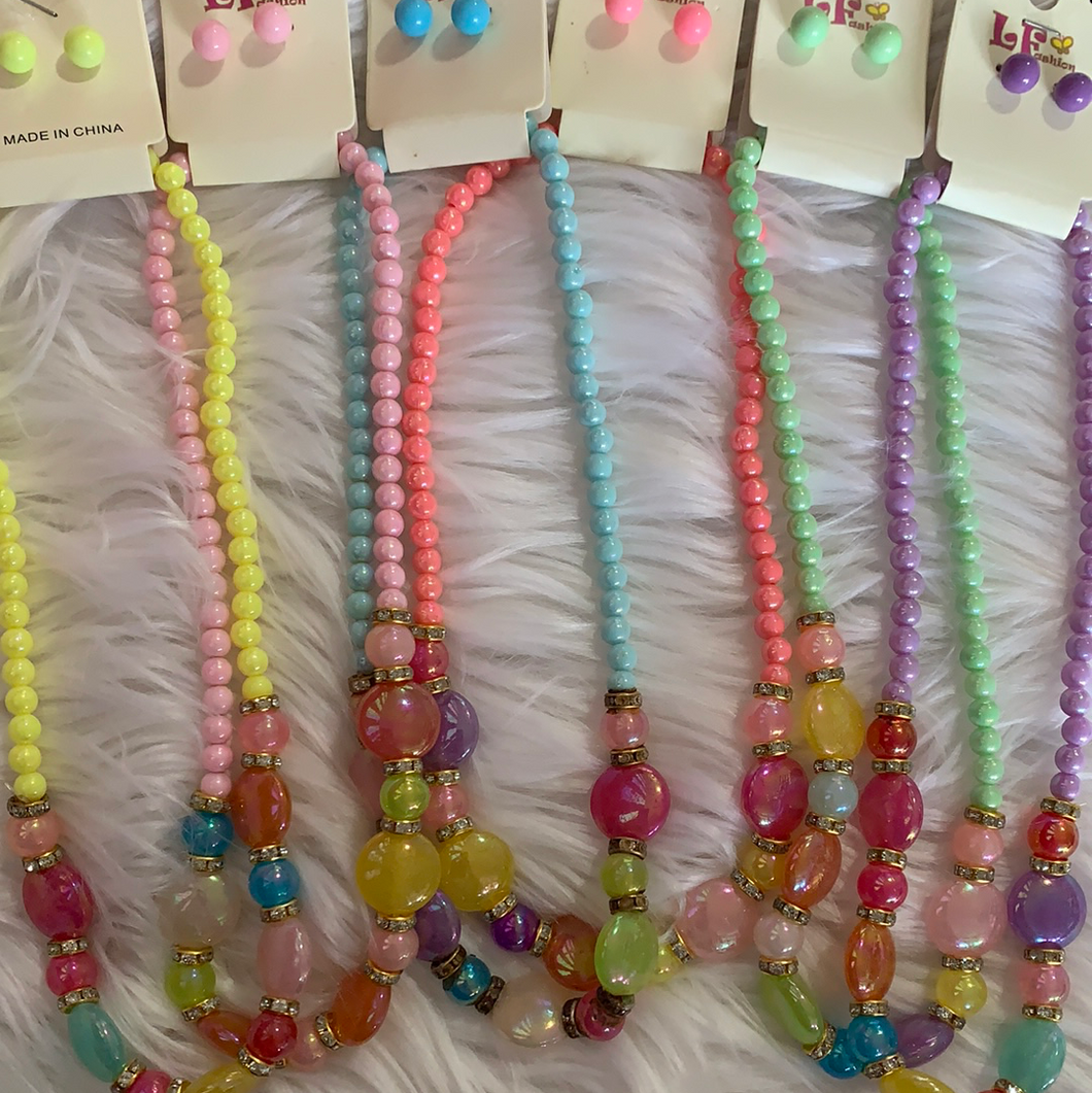 KIDS NECKLACE SET WITH EARRINGS