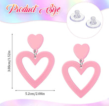 Load image into Gallery viewer, Retro Neon Heart Acrylic Earrings
