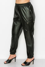 Load image into Gallery viewer, Faux Leather Jogger
