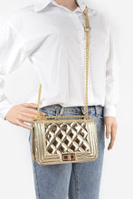 Load image into Gallery viewer, Quilted Mirror Crossbody Bag
