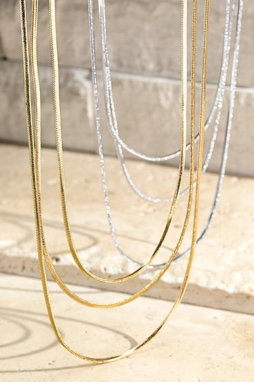 3 Layer Snake Chain Necklace