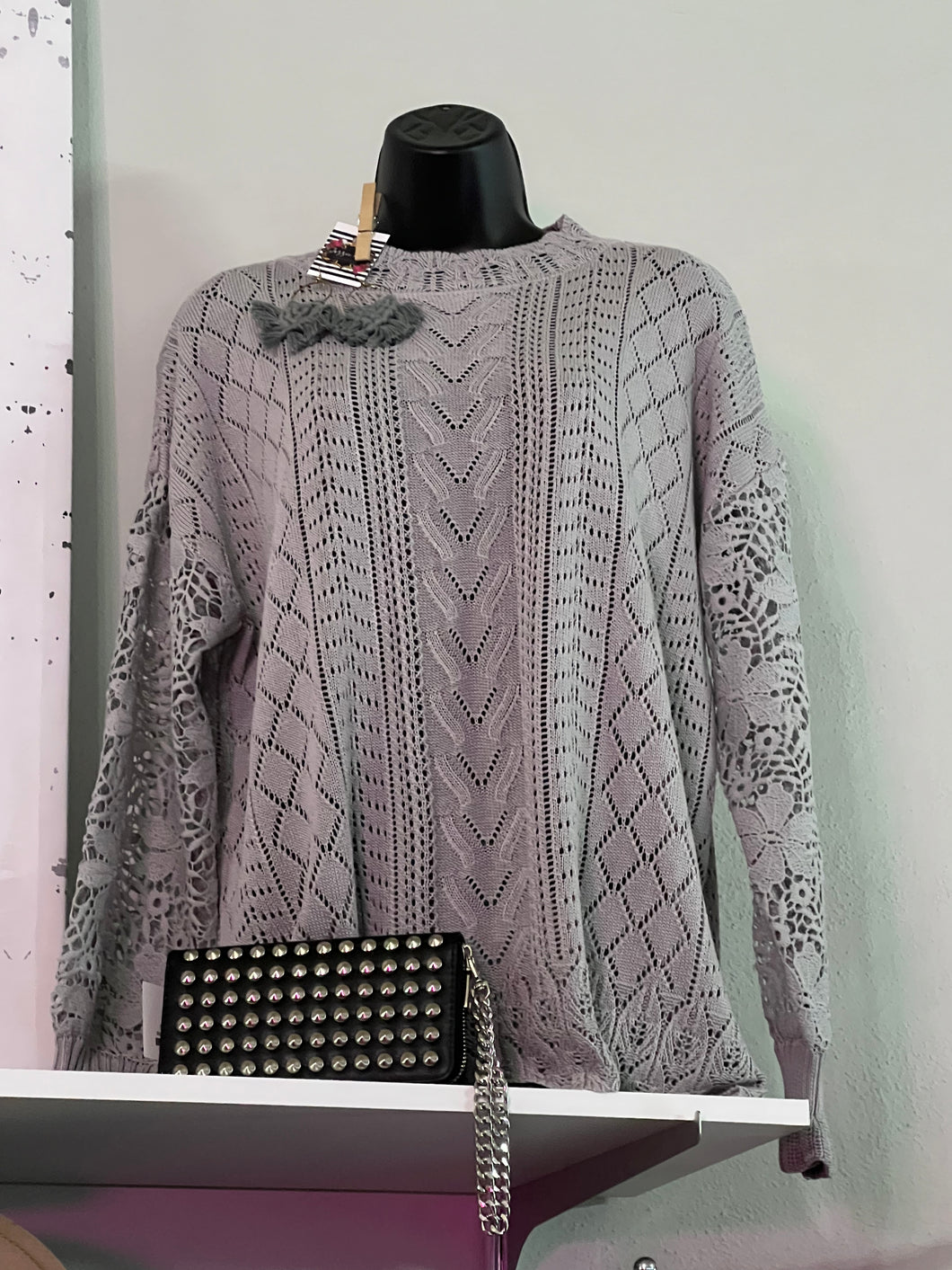 Sheer Crochet Sweater