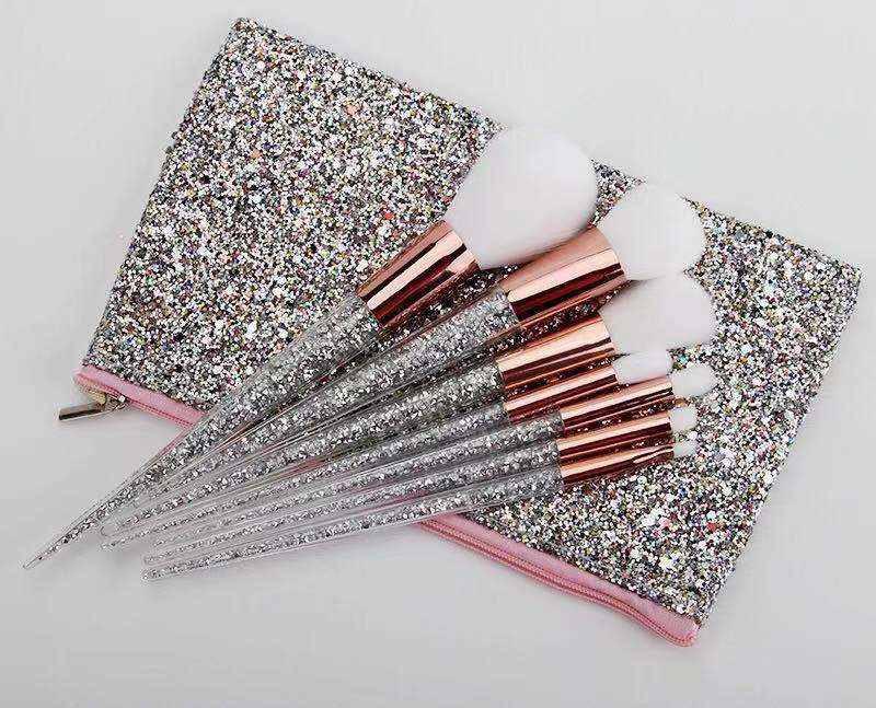 Glitter Make Up Brush Set