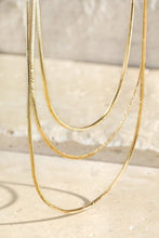 Load image into Gallery viewer, 3 Layer Snake Chain Necklace
