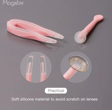Load image into Gallery viewer, Clear Portable Travel Contact Lens Remover Tool Kit Eye Tweezer Stick Inserter Set with Soft Tip
