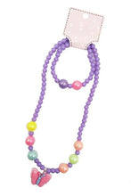 Load image into Gallery viewer, Kids Butterfly Necklace &amp; Bracelet Set
