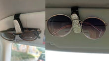 Load image into Gallery viewer, Rhinestone Clip Car Sun Visor Glasses Holder
