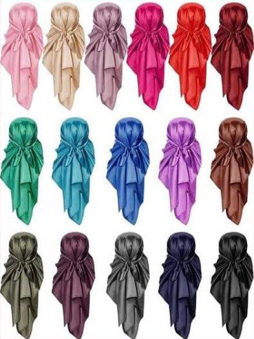 Satin Solid Bandana Scarfs